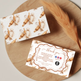 Vintage Buttercream Bakery Branding サンキューカード