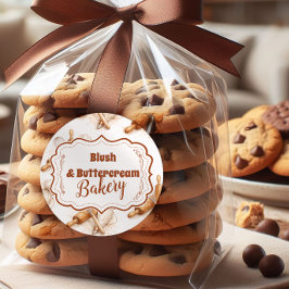 Vintage Buttercream Bakery Branding ラウンドシール