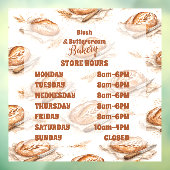 Vintage Buttercream Bakery Business ウィンドウサイン (シート3)