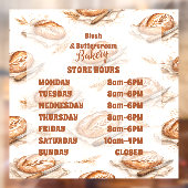 Vintage Buttercream Bakery Business ウィンドウサイン (シート2)