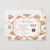 Vintage Buttercream Bakery Business サンキューカード (正面)