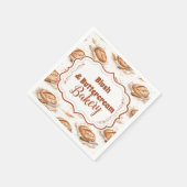 Vintage Buttercream Bakery Business スタンダードカクテルナプキン (角)