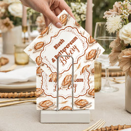 Vintage Buttercream Bakery Business スタンダードカクテルナプキン