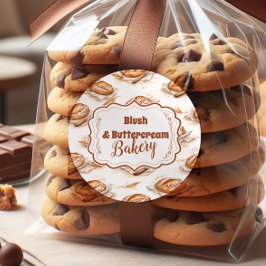 Vintage Buttercream Bakery Business ラウンドシール