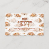 Vintage Buttercream Bakery Business 名刺 (裏面)