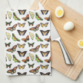 Vintage Butterflies キッチンタオル (四つ折り)