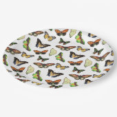 Vintage Butterflies ペーパープレート (アングル)