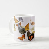 Vintage Butterflies & Fairy Old Illustration Art コーヒーマグカップ (正面左)