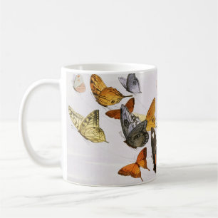 Vintage Butterflies & Fairy Old Illustration Art コーヒーマグカップ