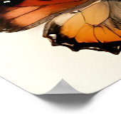 Vintage Butterfly Collection Grid Display ポスター (角)