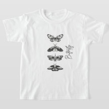 Vintage Butterfly Graphic T-Shirt for teen girl