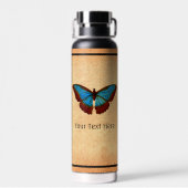 Vintage Butterfly Illustration ウォーターボトル (背面)