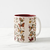 Vintage Butterfly & Moth by Paul Gervais ツートーンマグカップ (正面右)