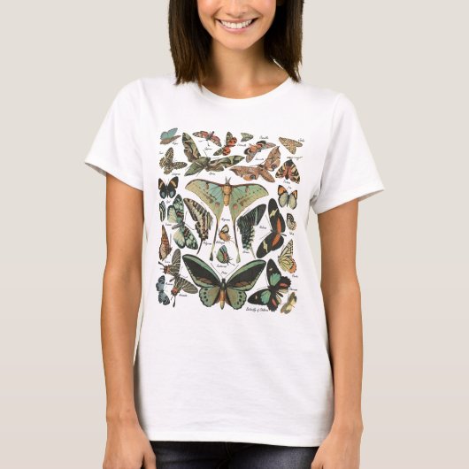 Vintage Butterfly & Moth Tシャツ (正面)