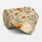 Vintage Butterfly Wildflower (2) ネクタイ (ロール)