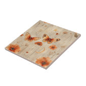 Vintage Butterfly Wildflower (3) タイル (側面)