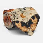 Vintage Butterfly Wildflower (5) ネクタイ (ロール)