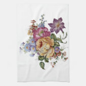 Vintage Cabbage Rose Elegance  Kitchen Towels キッチンタオル (縦)