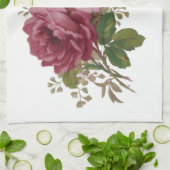 Vintage Cabbage Rose Elegance  Kitchen Towels キッチンタオル (折り畳み)