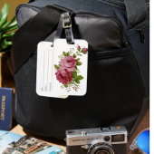 Vintage Cabbage Rose Elegance Luggage Tag ラゲッジタグ