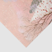 Vintage Cabin & Snowy Tree Decoupage 薄葉紙 (詳細)