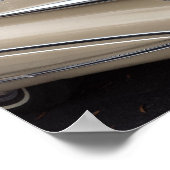 Vintage Cadillac Fleetwood Fins ポスター (角)