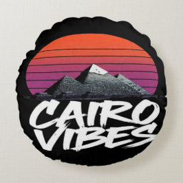Vintage Cairo Vibes | エジプトのストリートスタイル&旅 ラウンドクッション