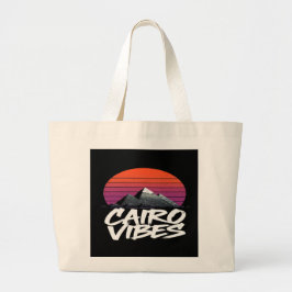 Vintage Cairo Vibes | エジプトのストリートスタイル&旅 ラージトートバッグ