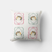 Vintage Calico Cat クッション (正面)