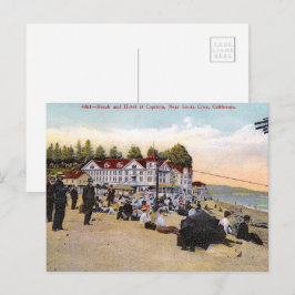 vintage_california_hotel_and_beach シーズンポストカード