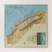 Vintage California National Parks Map Art ジグソーパズル (横)