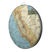 Vintage California National Parks Map Art ダーツボード (正面右)