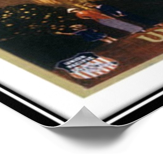 Vintage California, USA - ポスター (角)