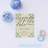 Vintage Calligraphy Eucalyptus budget special day チラシ (シングル)