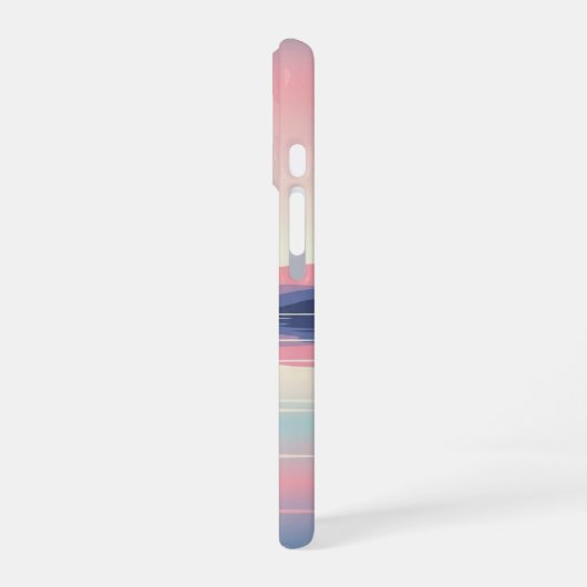 Vintage Calm Lake iPhone 16ケース (左側面)