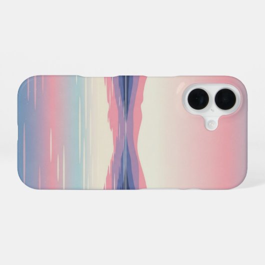 Vintage Calm Lake iPhone 16ケース (裏面横)