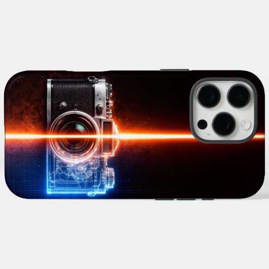 Vintage Camera Blueprint  Case-Mate iPhoneケース (裏面 (横))