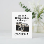 Vintage Camera Funny Photographer ポストカード (スタンド正面)