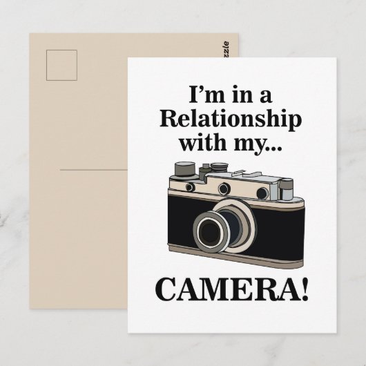 Vintage Camera Funny Photographer ポストカード (正面/裏面)