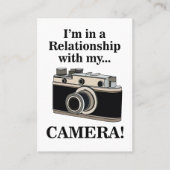 Vintage Camera Funny Photographer  名刺 (正面)