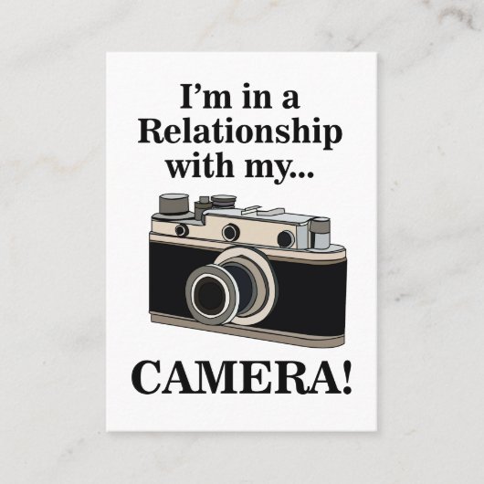 Vintage Camera Funny Photographer  名刺 (正面)