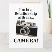 Vintage Camera Funny Photographer Birthday カード (正面)