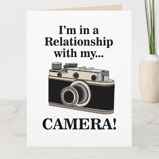 Vintage Camera Funny Photographer Birthday カード (正面)