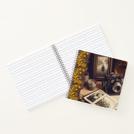 Vintage Camera Journal Notebook ノートブック (内部)