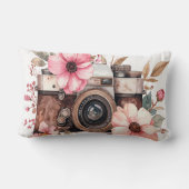 Vintage Camera Mug - Photography Lover Retro Gift ランバークッション (裏面)