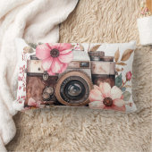 Vintage Camera Mug - Photography Lover Retro Gift ランバークッション (ブランケット)
