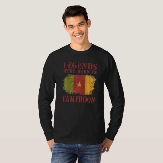 Vintage Cameroonian Flag Cameroon Tシャツ (正面フル)