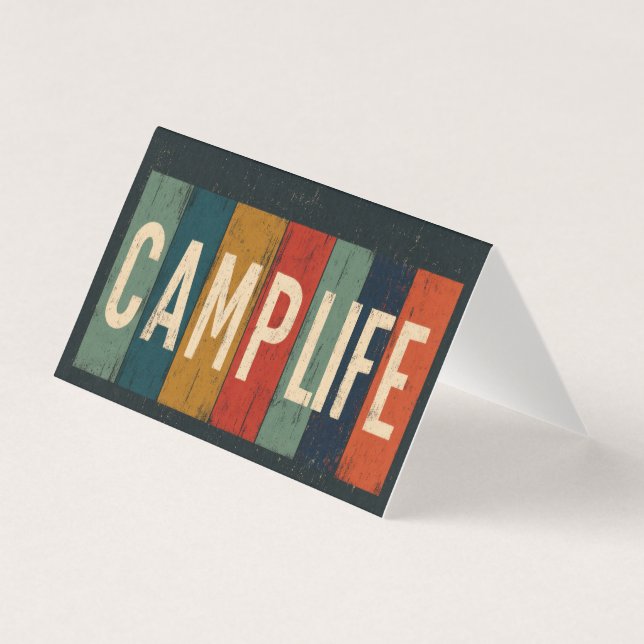 Vintage Camp Life Typography (正面)