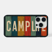 Vintage Camp Life Typography iPhoneケース (裏面横)
