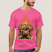 Vintage “Camping Time” Firewood Tシャツ (正面)
